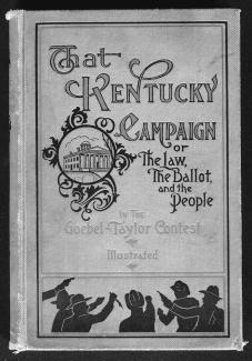 Cover of That Kentucky Campaign book from 1900