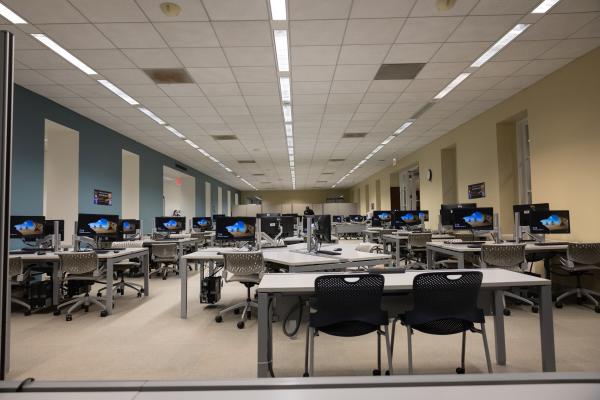 View of Cisco Computer Lab in Willy T.