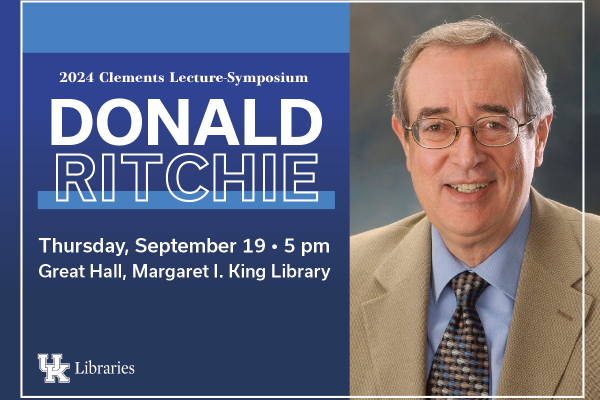 Graphic featuring Donald Ritchie, Historian Emeritus of the US Senate
