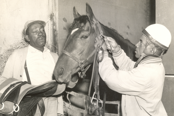 Archival photograph of Oscar Dishman Jr and Robert Turner