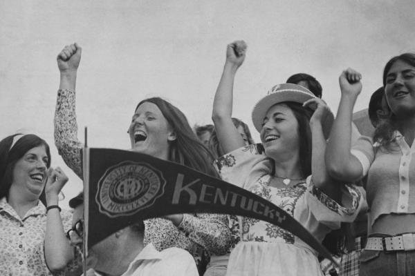 Fans cheer for Kentucky in an archival image