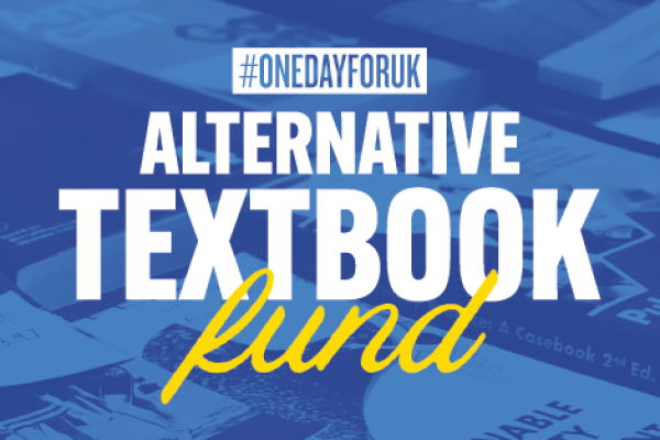 Graphic for One Day for UK Alternative Textbook Fund