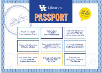 UK Libraries Passport Activity Card
