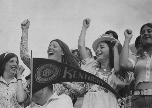 Fans cheer for Kentucky in an archival image