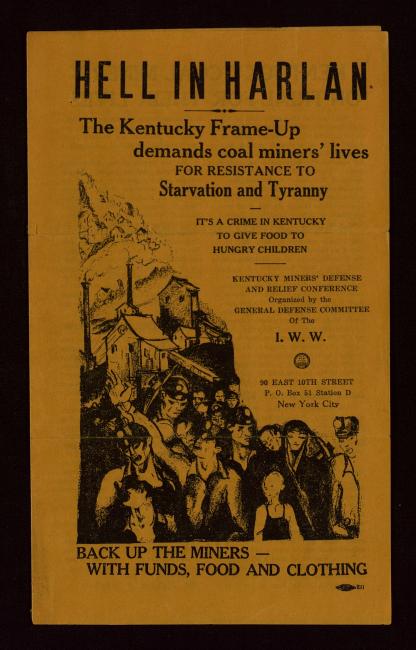 Pamphlet titled "Hell in Harlan"