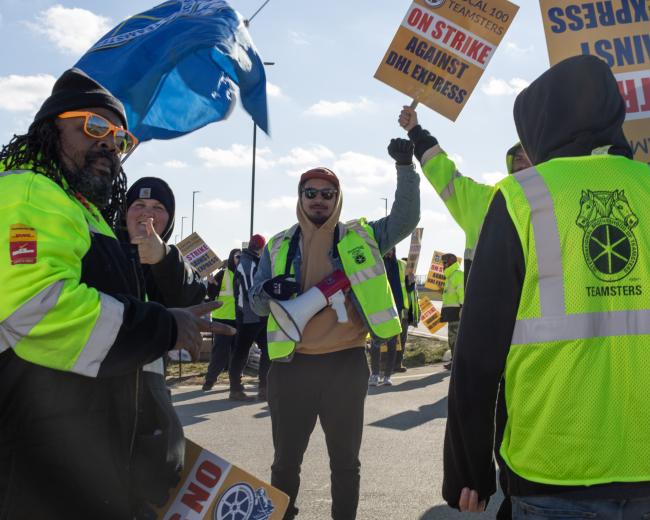 DHL Teamsters on strike in 2023