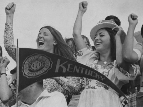 Fans cheer for Kentucky in an archival image