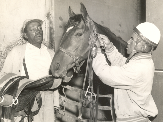 Archival photograph of Oscar Dishman Jr and Robert Turner