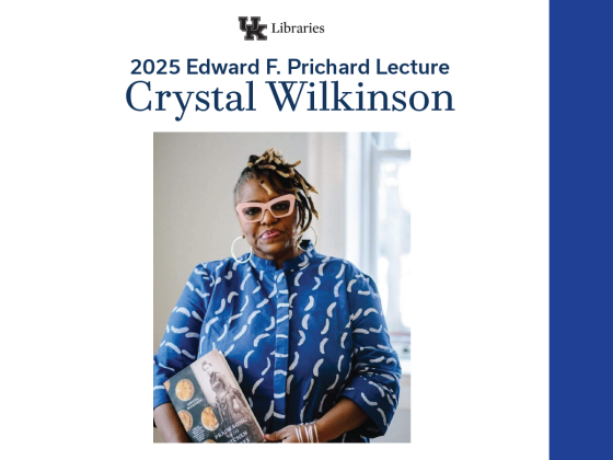 Graphic for the 2025 Edward F. Prichard Lecture featuring Crystal Wilkinson