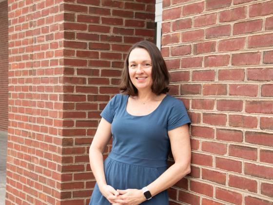 Librarian Stacey Greenwell, winner of the Paul Willis Award