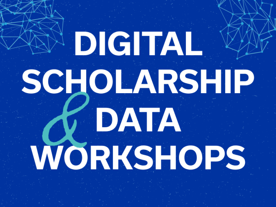 Graphic for Digital Scholarship & Data Workshops