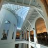 Interior view of top floors of Young Library.