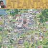 Map of influential sites in Atlanta hip hop history