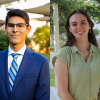 Gabriel Portugal and Avery Schanbacher, winners of the Dean's Award for Excellence in Undergraduate Scholarship